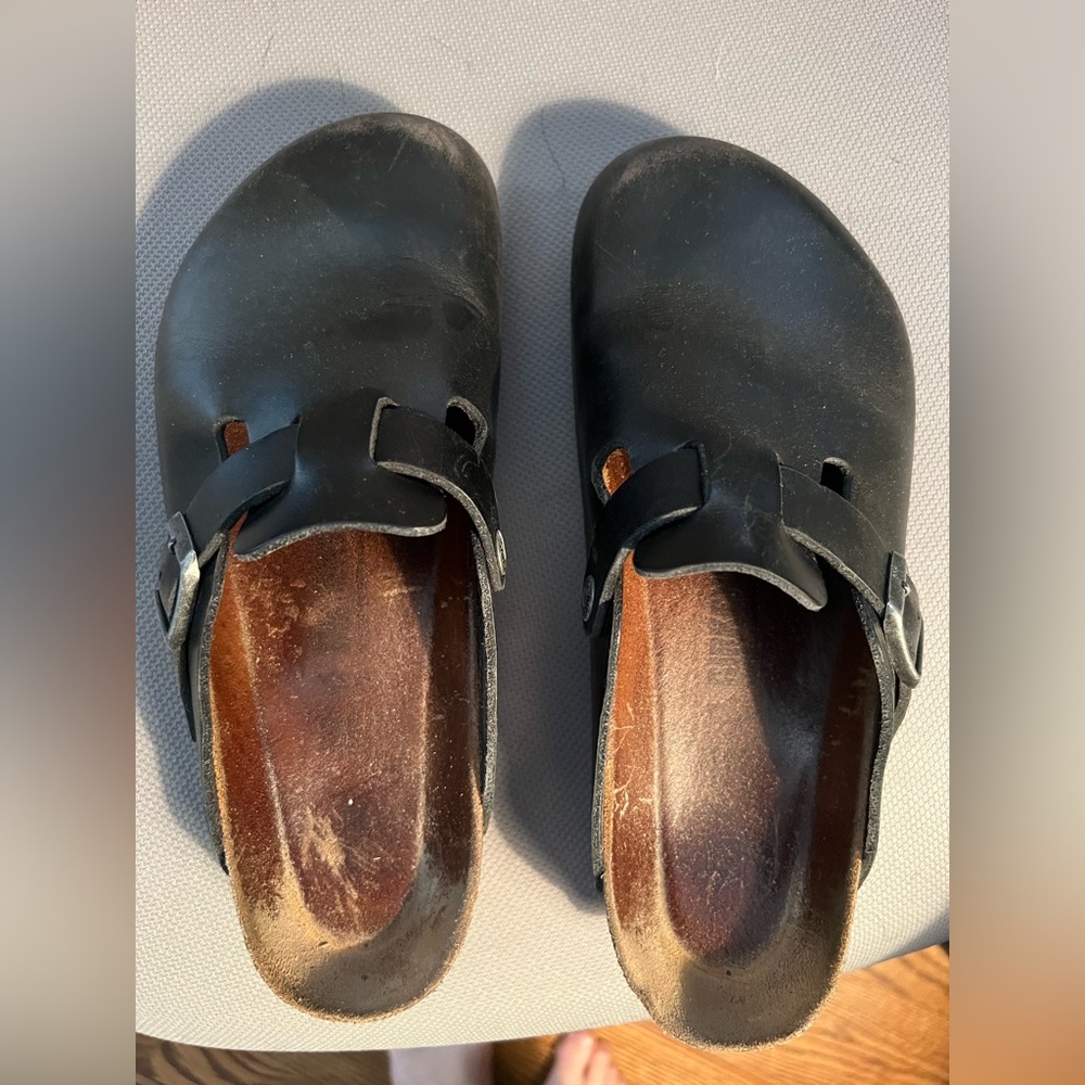 Birkenstock Black Boston Clogs